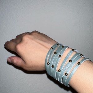 Metallic studded cuff